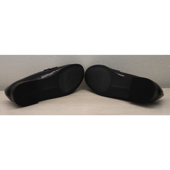 Banana Republic Factory 860537-001 Women's Sz 7 Black Leather Loafers - Picture 4 of 15